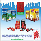 Delta Food produces tomato paste and milk powder in different packaging and in different concentration.